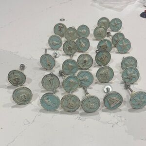 Set of 28 Vintage Nautical Drawer Knobs